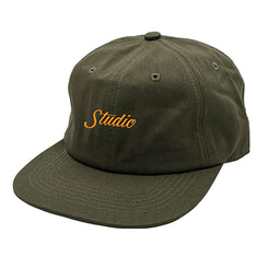 Studio Skateboards Small Script 6-Panel Olive