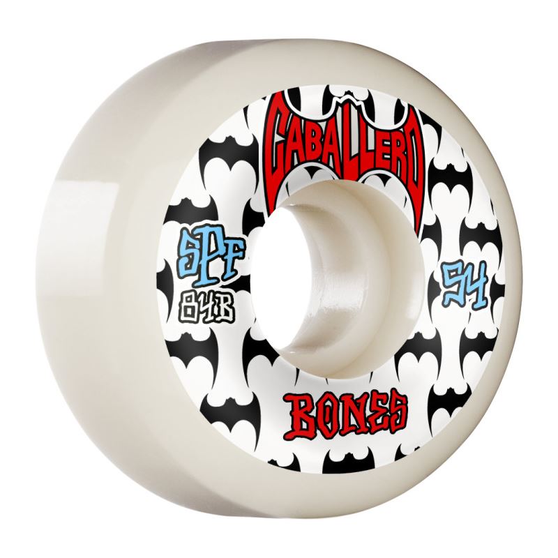 BONES Skateboard Wheels SPF Caballero 'Bats' P5 Sidecut 84B - Skatewarehouse.co.uk