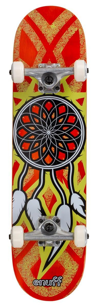 Enuff Dreamcatcher Orange/Yellow Complete Skateboard - 7.75" - Skatewarehouse.co.uk