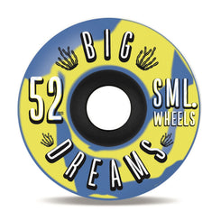 sml. Succulent Cruisers Blue / Yellow Swirl 92a Skateboard Wheels - 52mm