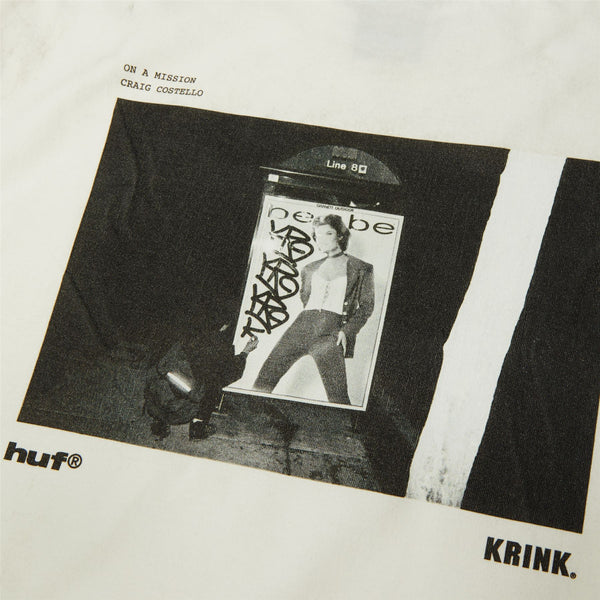 Huf x Krink OAM T-Shirt - White