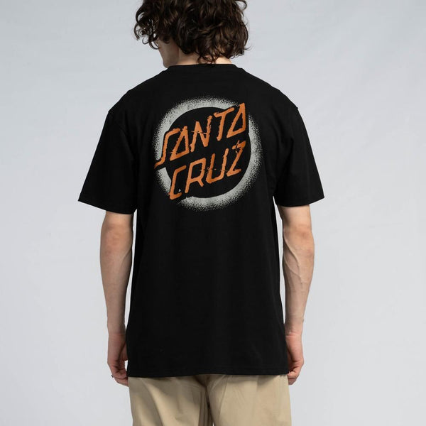 Santa Cruz T-Shirt Vile Dot - Black - Skatewarehouse.co.uk