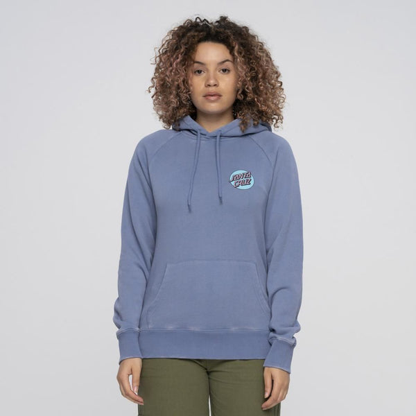 Santa Cruz Womens Hood Seeing Moon Dot Hood - Navy Wash - Skatewarehouse.co.uk