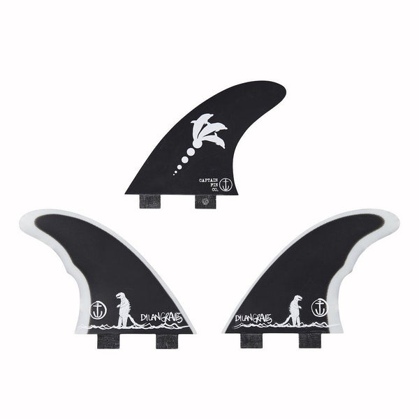 Captain Fin Co - Dylan Gravezilla Tri - Medium - Black (FCS) - M