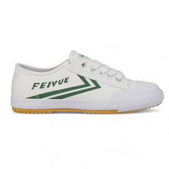 Feiyue Footwear Fe Lo 1920 Canvas Martial Arts/Gym/Lifing Shoes - White / Green - Skatewarehouse.co.uk