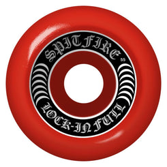 Spitfire Formula Four Skateboard Wheels Lock In Full 99 DU - Red - Skatewarehouse.co.uk