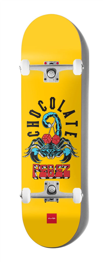 Chocolate Scorpion Dice Stevie Perez x Venom Custom Complete Skateboard - 8.0"