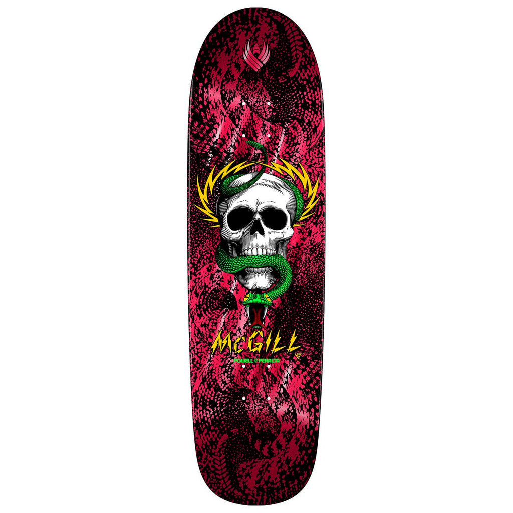 Powell Peralta FLIGHT Mike McGill • Skull & Snake • • Red Foil Skateboard Deck - 9.01" - Skatewarehouse.co.uk