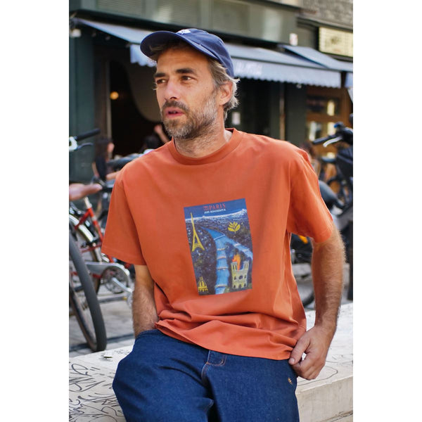 Magenta Airline Tee Orange