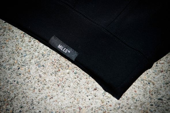 Miles Logo Hit Hoodie Black - Skatewarehouse.co.uk