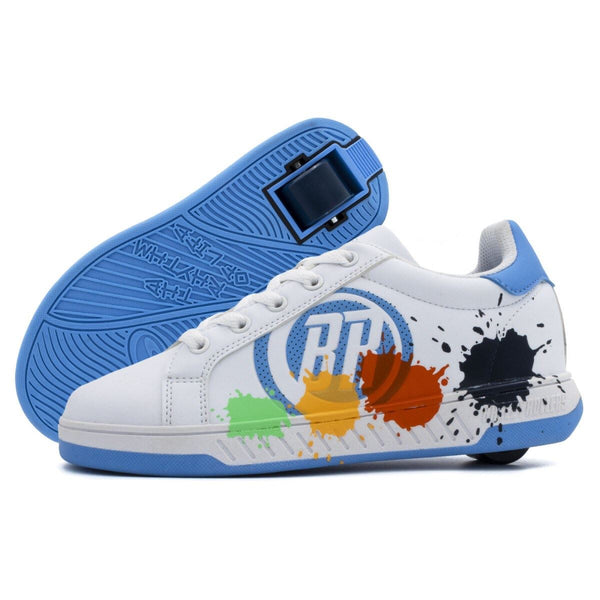 Breezy Rollers Splash - White / Light Blue - Skatewarehouse.co.uk