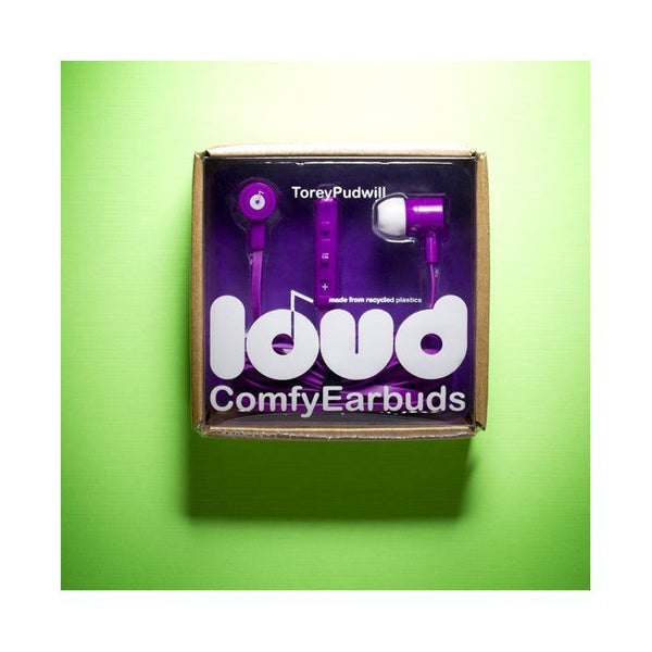 Loud Fat and Flats Earbuds - Torey Pudwill - Purple - Skatewarehouse.co.uk