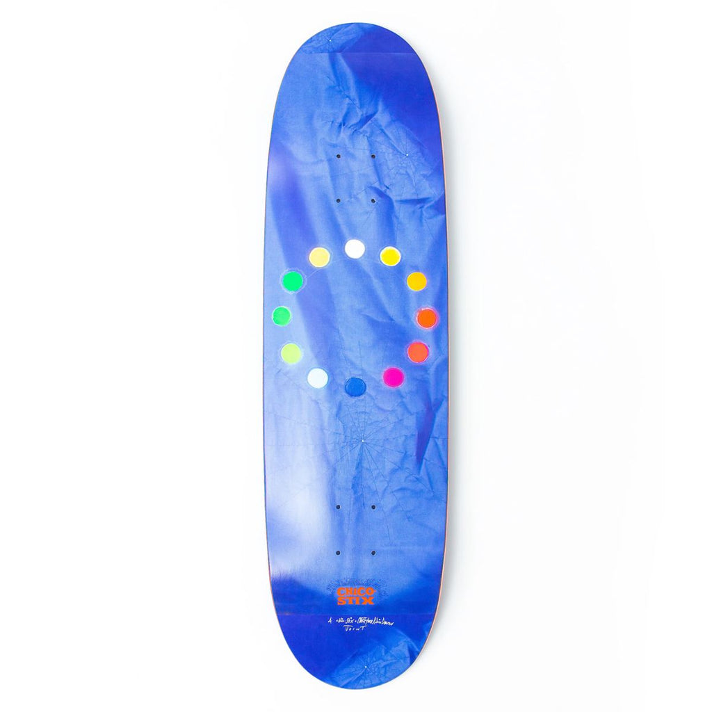 Chico Stix Wolf / Strawberry Moon CS1 Egg Shape (Top & Bottom Graphic) Skateboard Deck - 8.75"