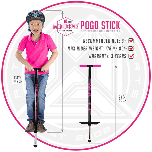 Madd Gear Pogo Stick - Black / Pink Accessories