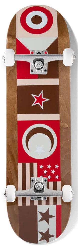 Chocolate Skateboard Flyin' the Chocolate Flags Jordan Trahan Twin Tip x Venom Custom Complete Skateboard - 8.5
