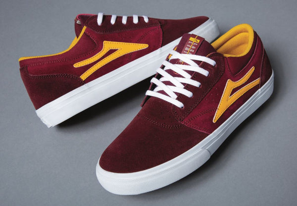 Lakai Griffin Skate Shoes - Burgundy / Cardinal - Skatewarehouse.co.uk