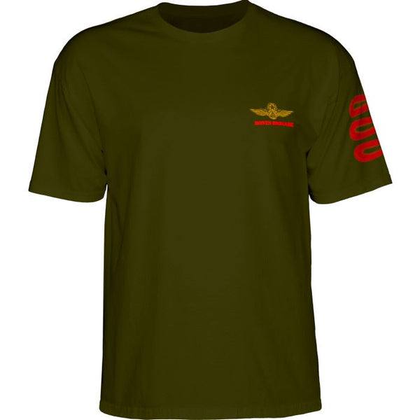 BONES BRIGADE™ OG Bomber • Tee • Military Green