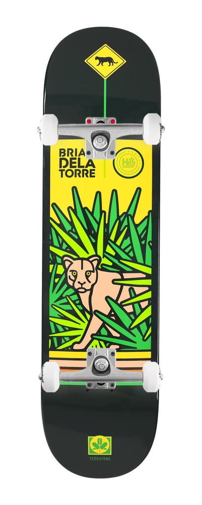 Habitat Delatorre 'Panther Crossing' 8" x 31.75" (WB 14") x Venom Custom Complete Skateboard - 8"