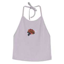 Santa Cruz Womens Halter Top Rose Glimmer - Pale Lavender - Skatewarehouse.co.uk