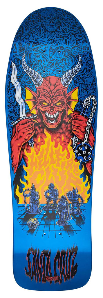 Santa Cruz x Stranger Things Knox Hellfire Pit **Glow in the Dark** Skateboard Deck - 10.07" - Skatewarehouse.co.uk