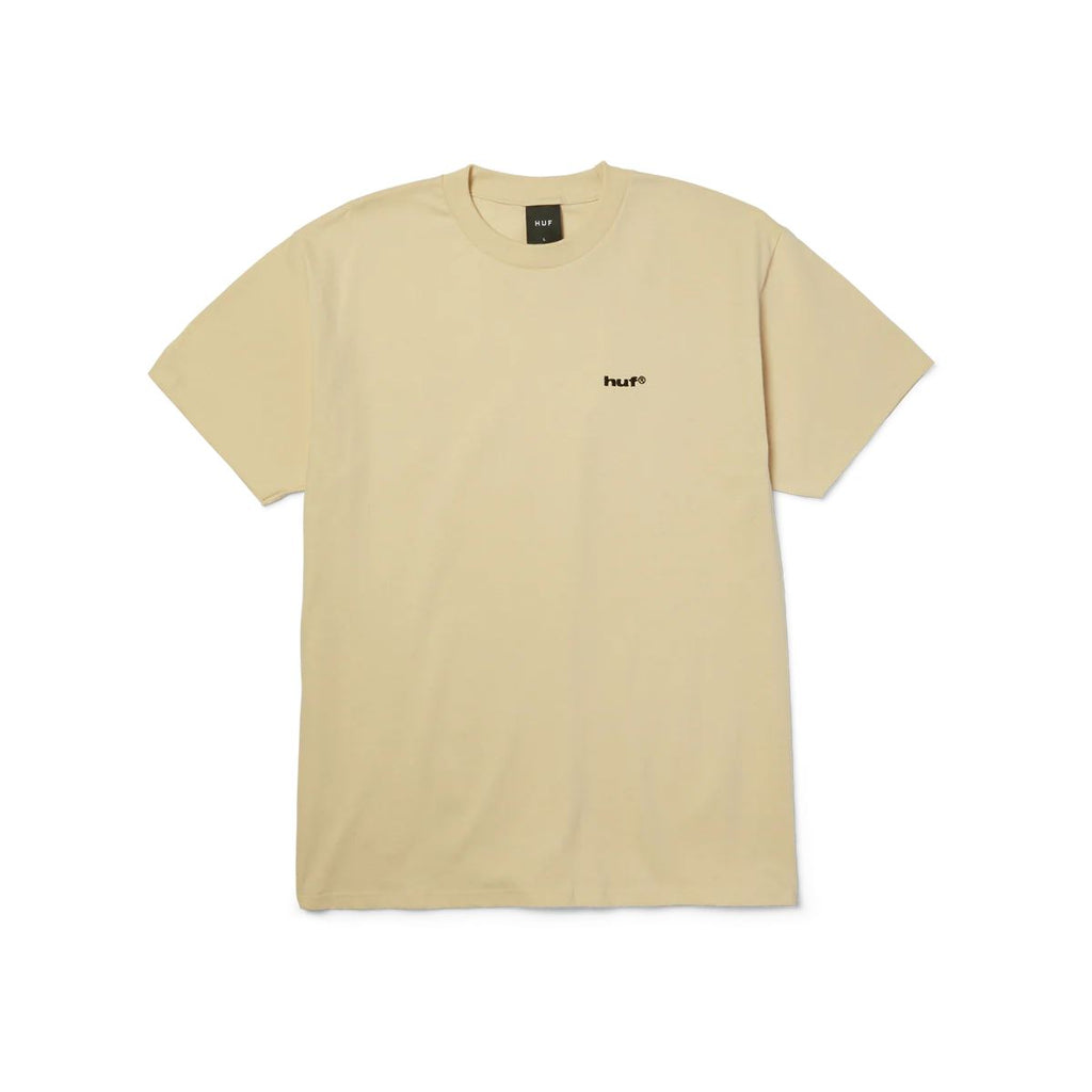 HUF 89 Embroidred S / S Tee (Cream / Black)