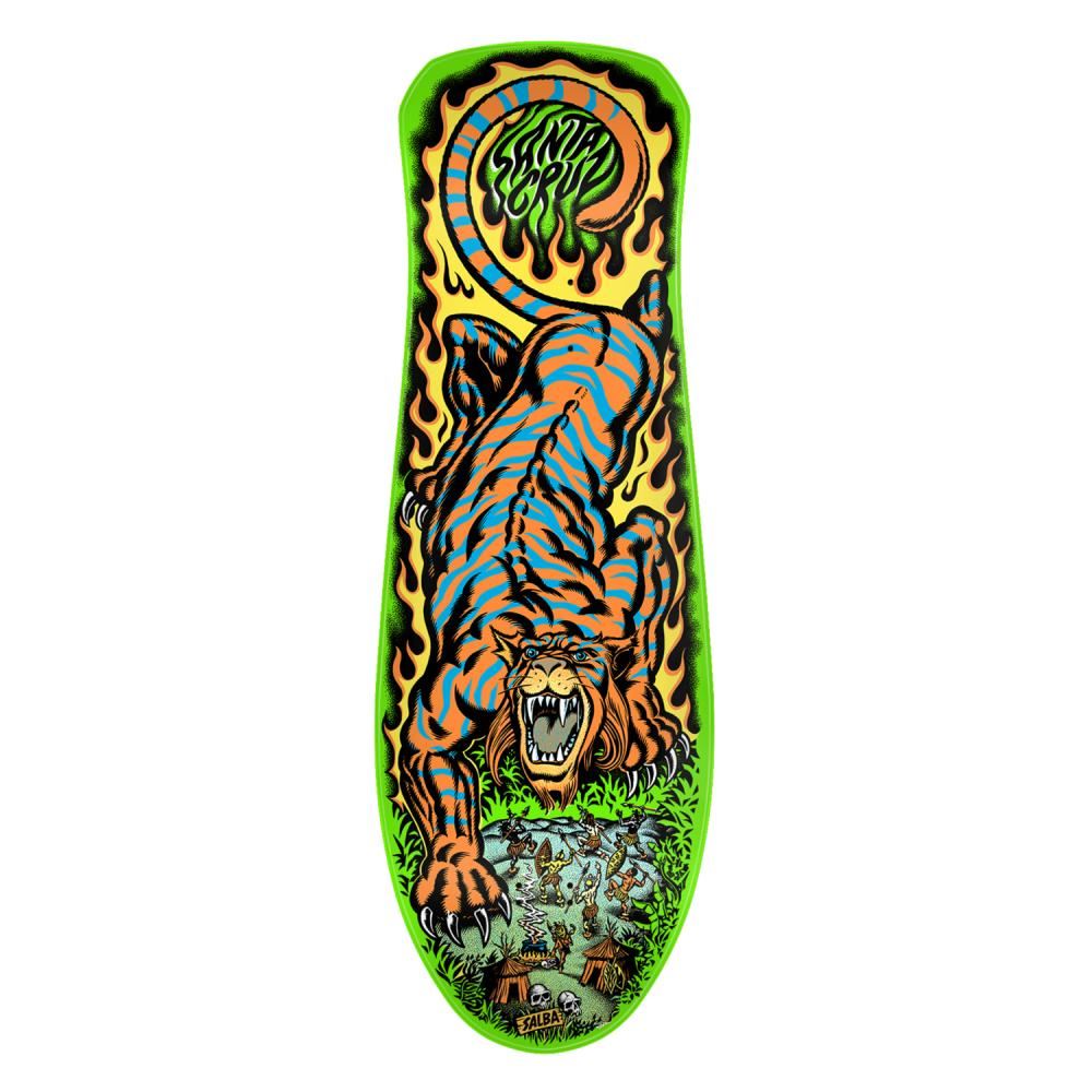 Santa Cruz Salba Tiger Reissue Skateboard Deck - 10.3" - Skatewarehouse.co.uk
