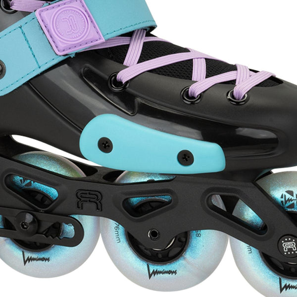 FR Junior V2 Adjustable In-Line Skates - Luminous Black Pearl