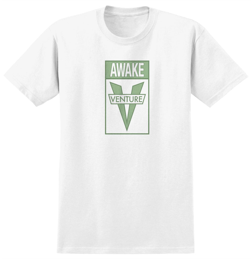Venture Awake T-Shirt (White w / Green)