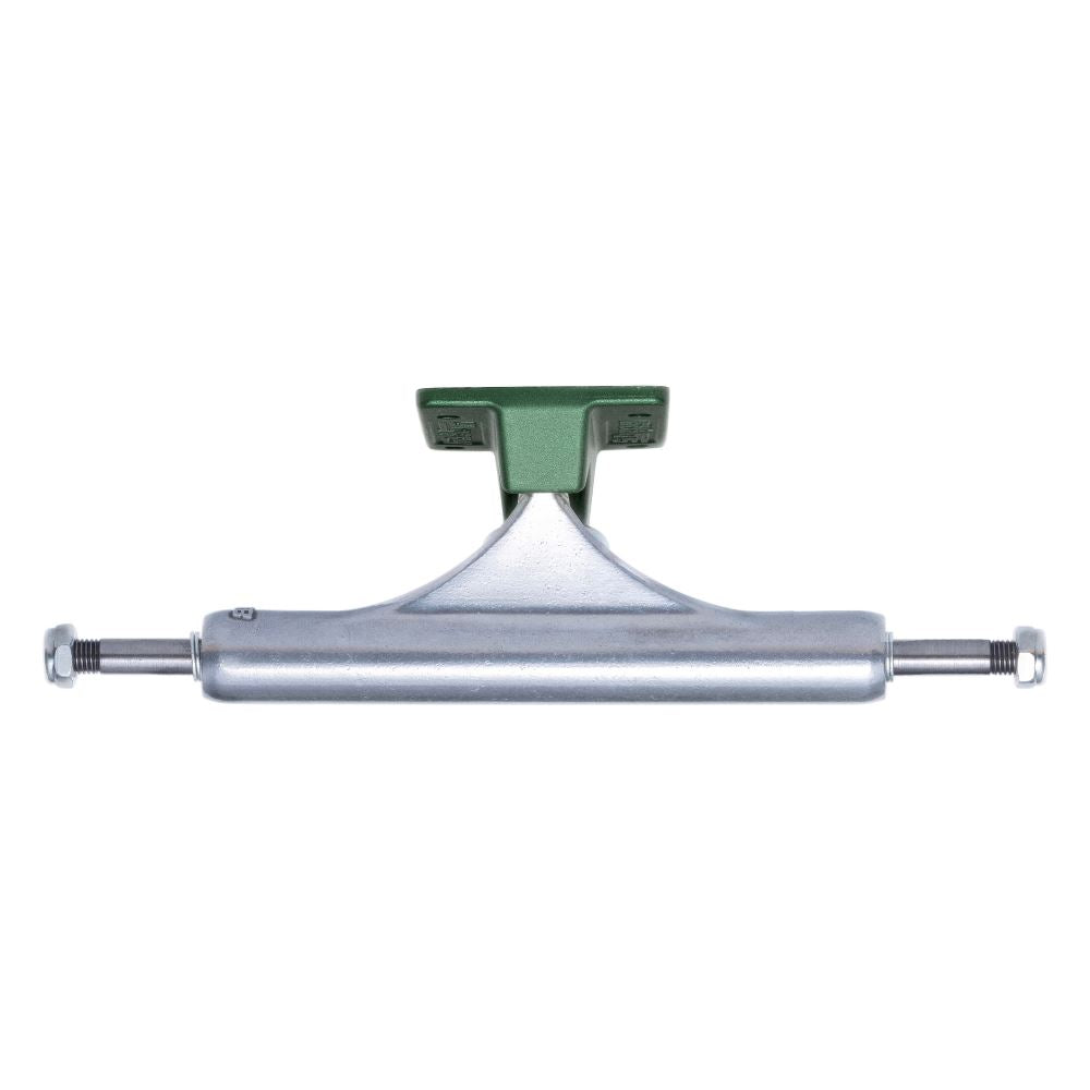 Slappy ST1 Hollow Lights Polished / Gunmetal Green Skateboard Trucks - 8.25 (5.5") (Pair)
