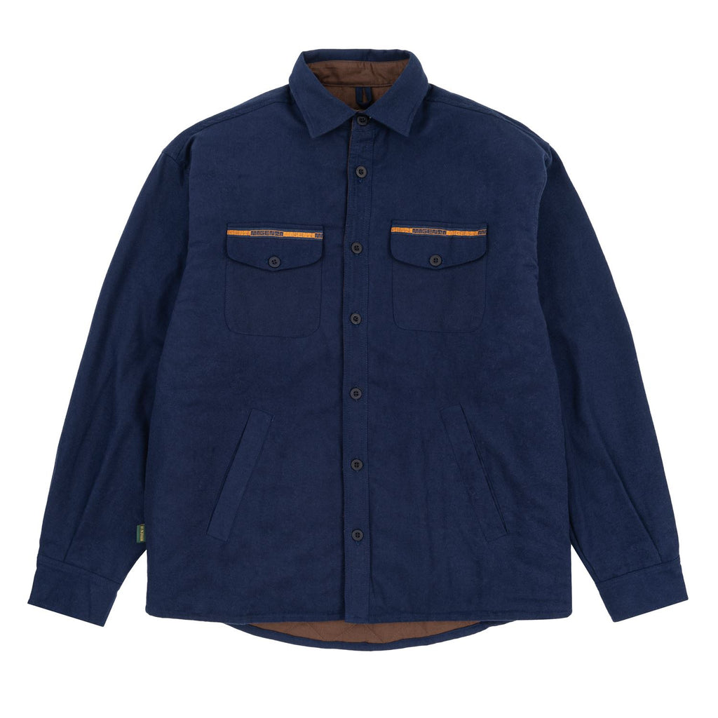 Magenta Maze Overshirt Navy - Skatewarehouse.co.uk