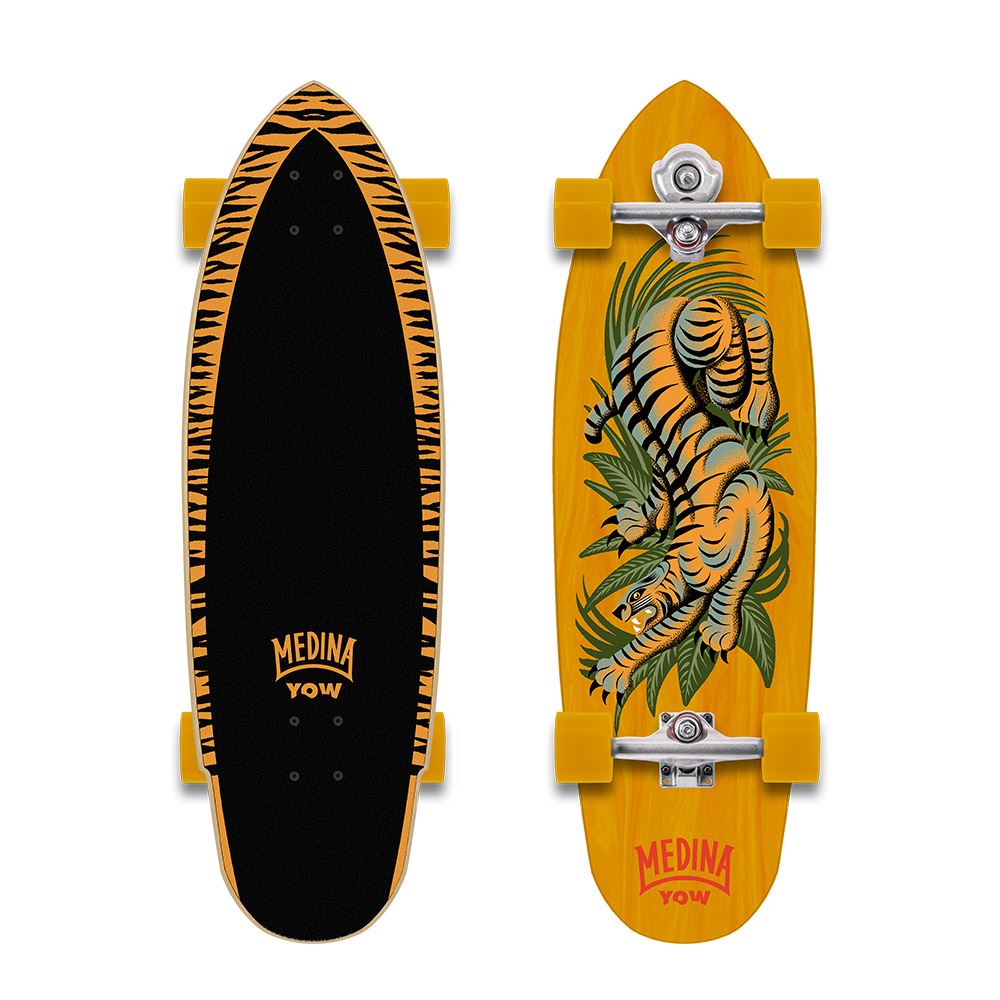 Yow Medina Bengal 33" Signature Series Yow Complete Surfskate Cruiser - 33.0" - Skatewarehouse.co.uk