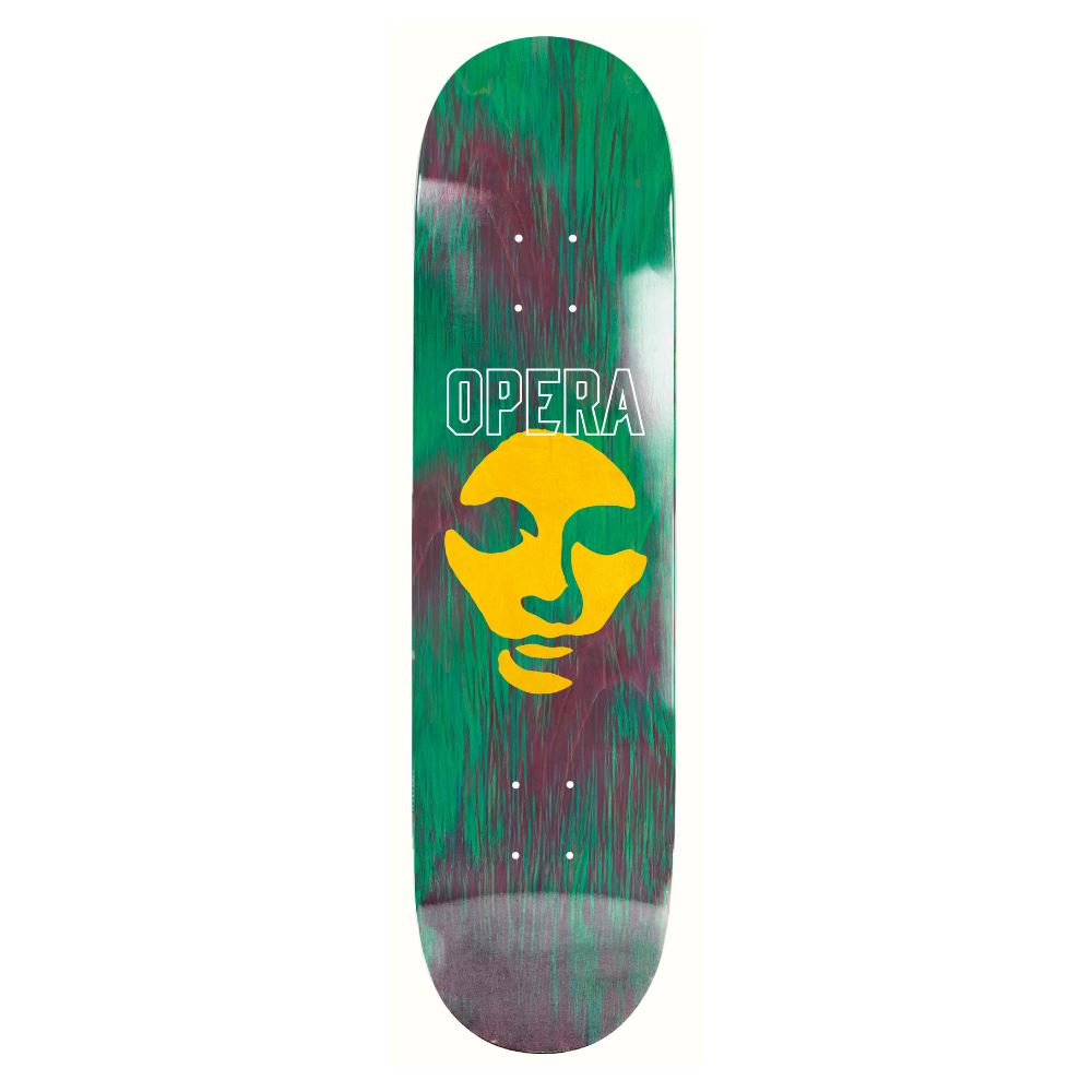 Opera Die Cut Mask EX7 Green Skateboard Deck - 8.75"