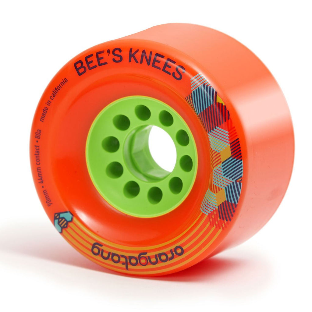 Orangatang "Bee'S Knees" Orange 90Mm 80A (Set 4) - Skatewarehouse.co.uk