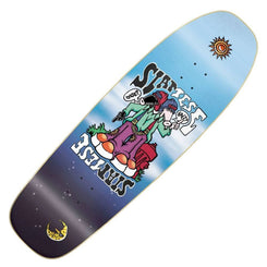 New Deal Siamese Invader Slick Skateboard Deck Multi 9.375" - Skatewarehouse.co.uk