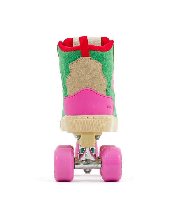 Rio Roller Beats Quad Skates - Pink / Green