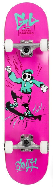 Enuff Skully Junior Kids Pink Complete Skateboard - 7.25" - Skatewarehouse.co.uk