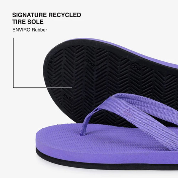 Indosole - Womens Flip Flops - Easy Living - Purple Haze Shoes