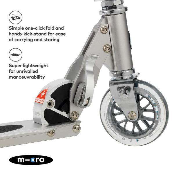 Micro Classic Sprite Silver Scooter - Skatewarehouse.co.uk