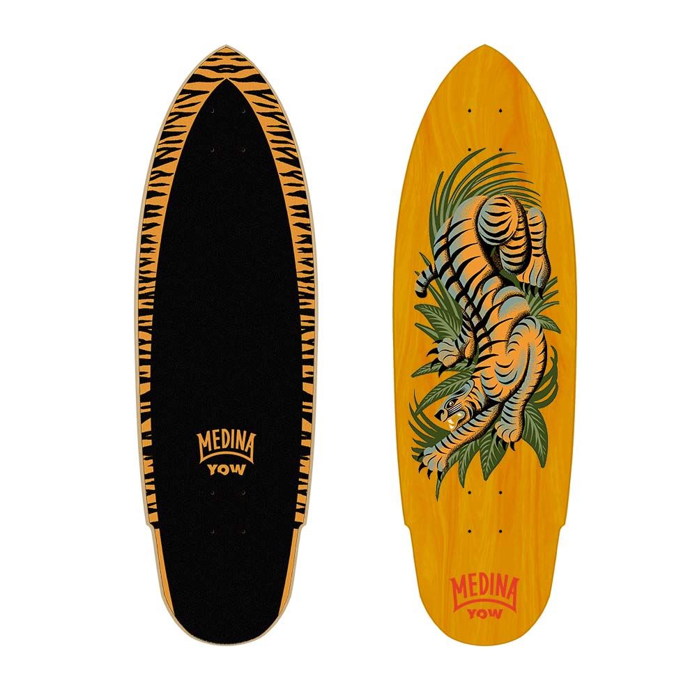 Yow Medina Bengal 33" Signature Series Yow Skateboard Deck - 9.85" - Skatewarehouse.co.uk