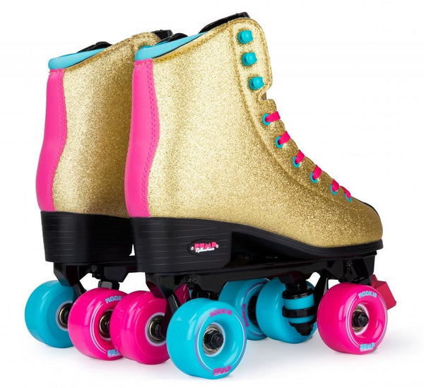 Rookie Quad Skate Rollerskates BUMP Rollerdisco V2 - Gold - Skatewarehouse.co.uk