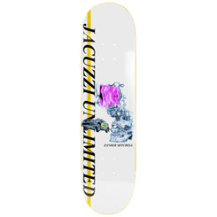 Jacuzzi Unlimited Zander Race Car EX7 White Skateboard Deck - 8.5"