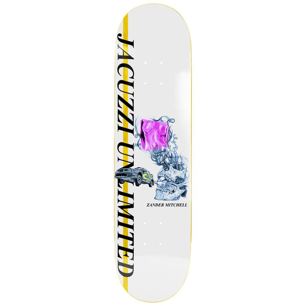 Jacuzzi Unlimited Zander Race Car EX7 White Skateboard Deck - 8.5