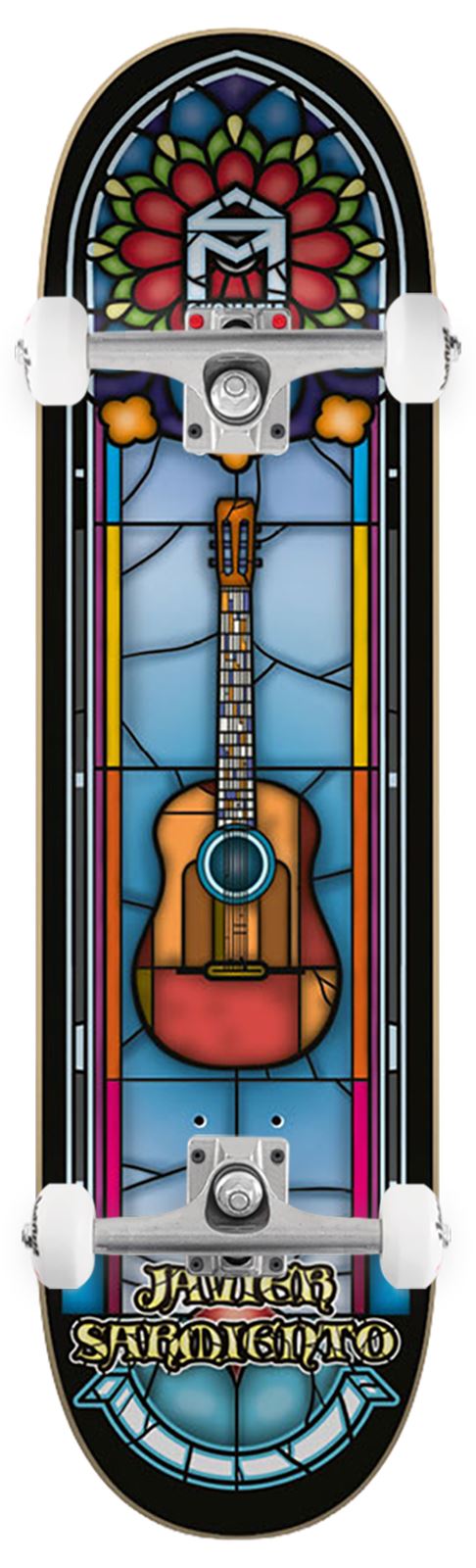 Sk8Mafia Stained Glass Sarmiento Sk8mafia x Venom Custom Complete Skateboard - 7.75
