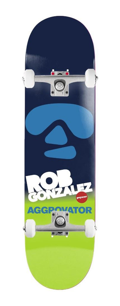Popwar Rob Gonzalez Aggrovator Cyan x Venom Custom Complete Skateboard - 7.75"