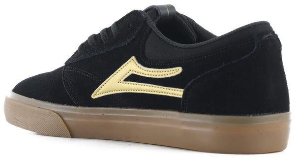 Lakai Griffin Skate Shoes - Black / Gold - Skatewarehouse.co.uk