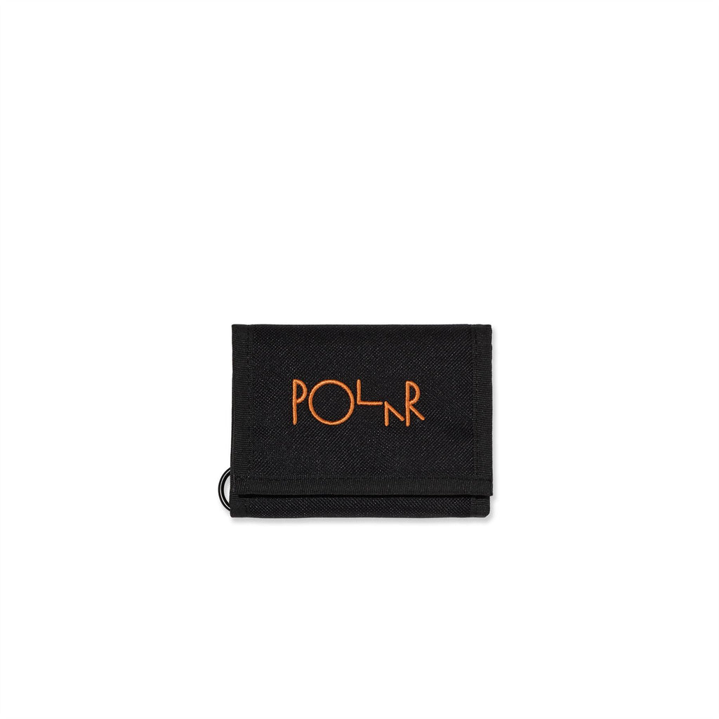 Polar Skate Co Key Wallet | Script Logo (Black / Orange) - One Size