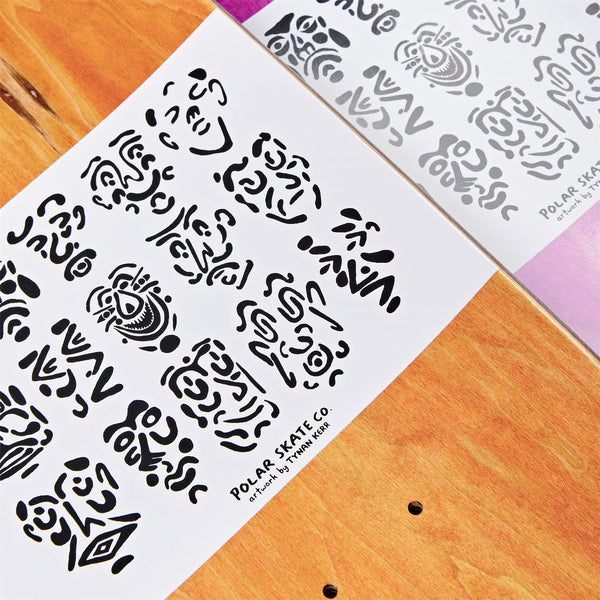 Polar Skate Co SHIN SANBONGI -Faces (Blue) Skateboard Deck - 8.125