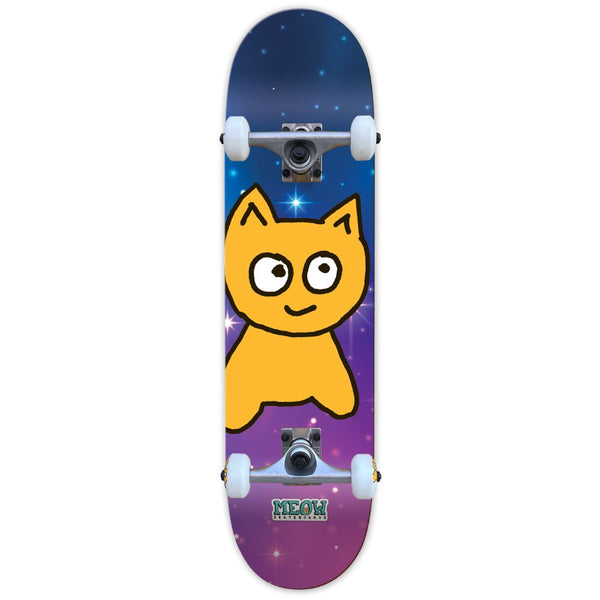 Meow Big Cat Galaxy Complete Skateboard - 7.5