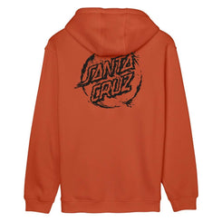Santa Cruz Hood Erode Dot Mono Hood - Terracotta - Skatewarehouse.co.uk