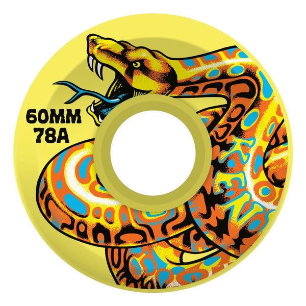 Slime Balls Skateboard Wheels Jeff Kendall Snake OG Slime 78 - Yellow - Skatewarehouse.co.uk